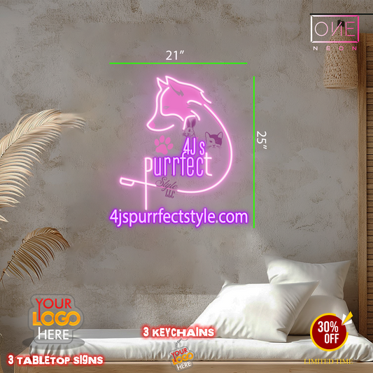 4J's Purrfect Style LLC | Led Neon Sign
