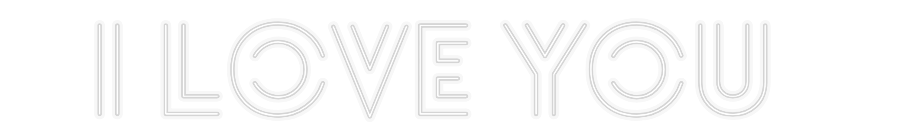 Custom Neon: i love you