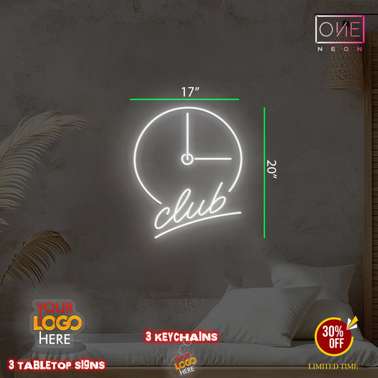 3 O'clock Club | Led Neon Sign (INDOOR)
