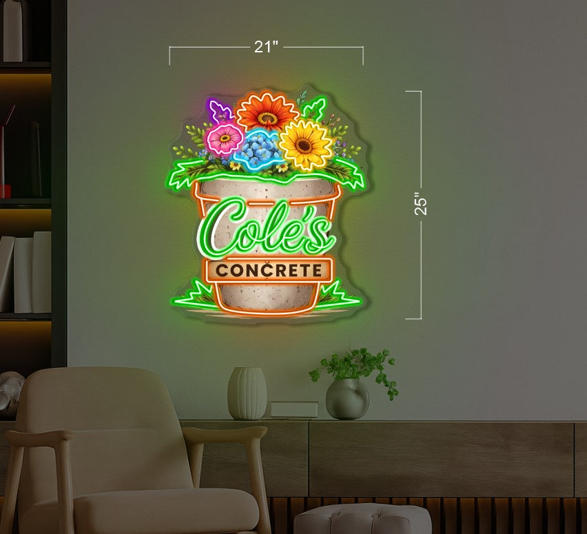 Wildman cycles + Coles concrete | LED Neon Sign (2 signs)