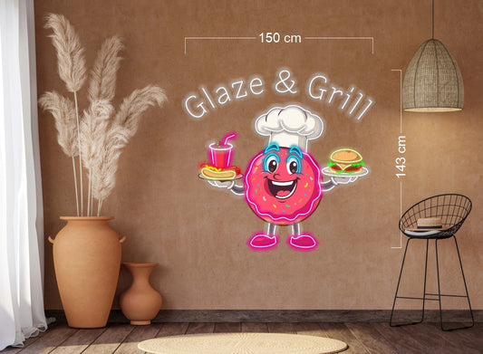Glaze & Grills | LED Neon Sign