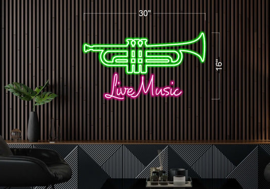 MARINE CORPS &  LIVE MUSIC & JACKSONVILLE | LED Neon Sign (3 signs)