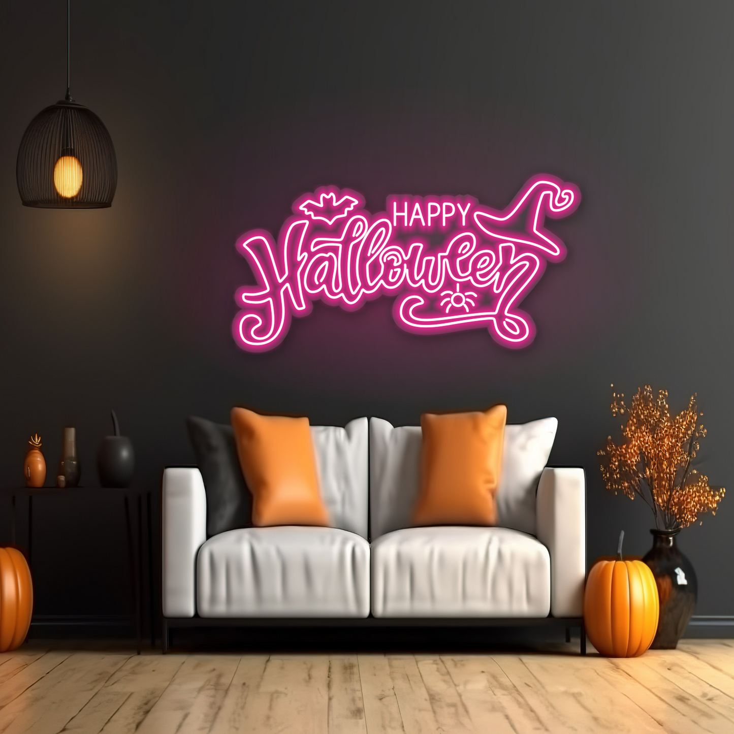 Happy Halloween LED Neon Sign