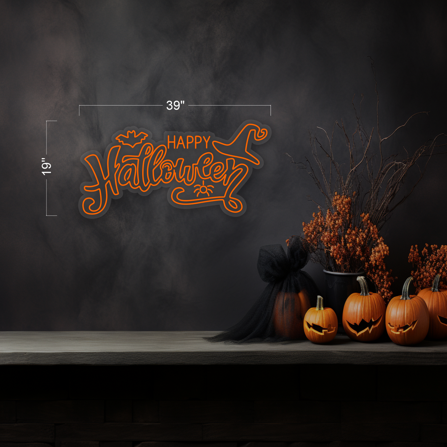 Happy Halloween LED Neon Sign