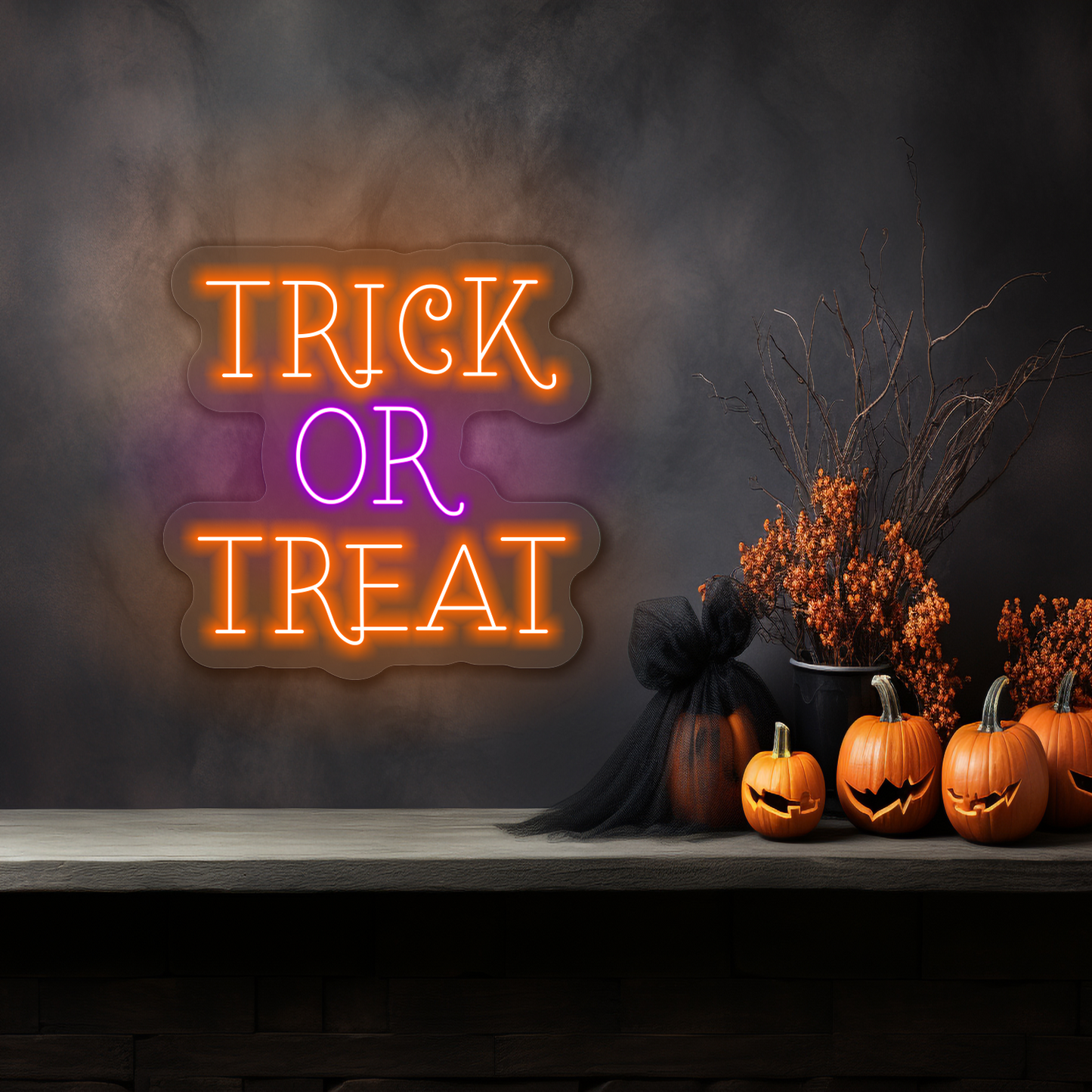 Trick Or Treat LED Neon Sign