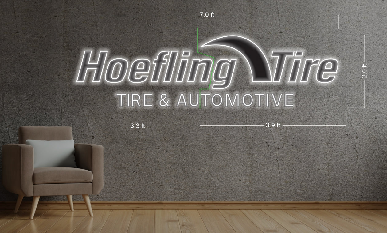 Hoefling Tire | LED Neon Sign
