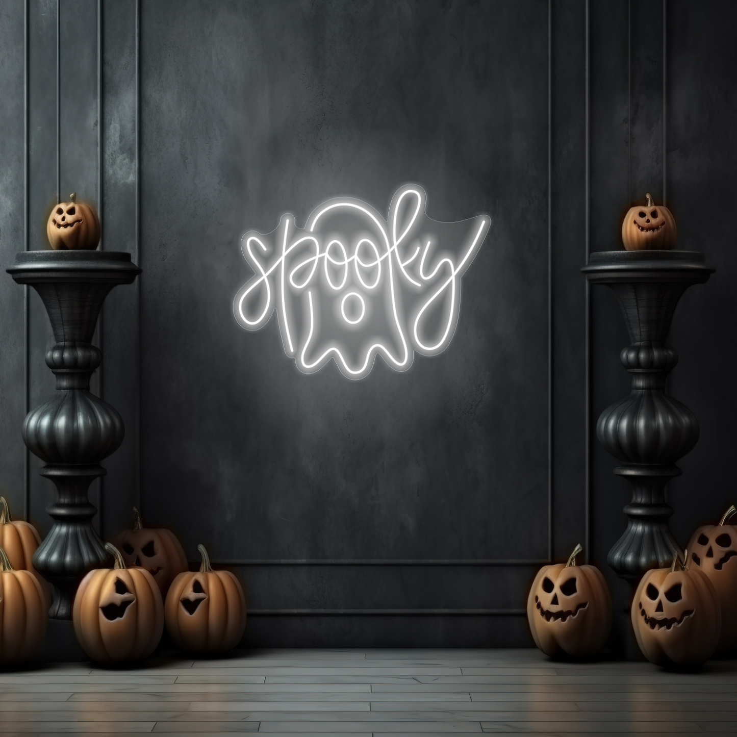 Spooky Ghost LED Neon Sign