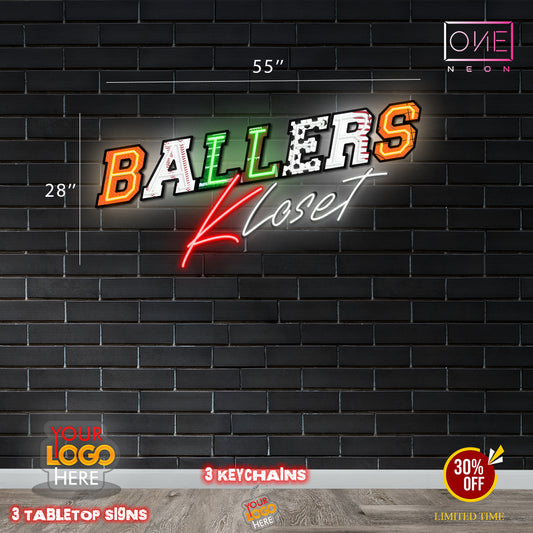 BALLERS KLOSET| LED Neon Sign