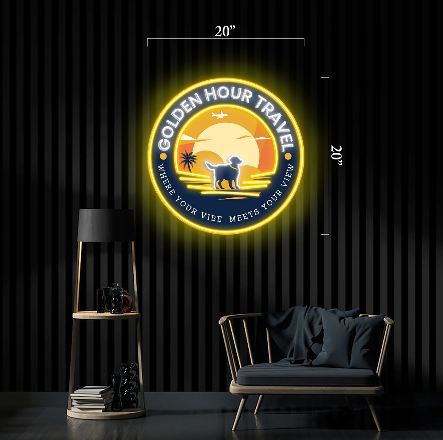 GOLDEN HOUR TRAVEL | LED Neon Sign