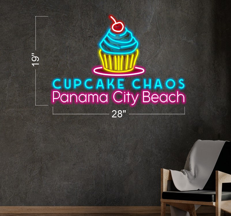 CUPCAKE CHAOS | LED Neon Sign