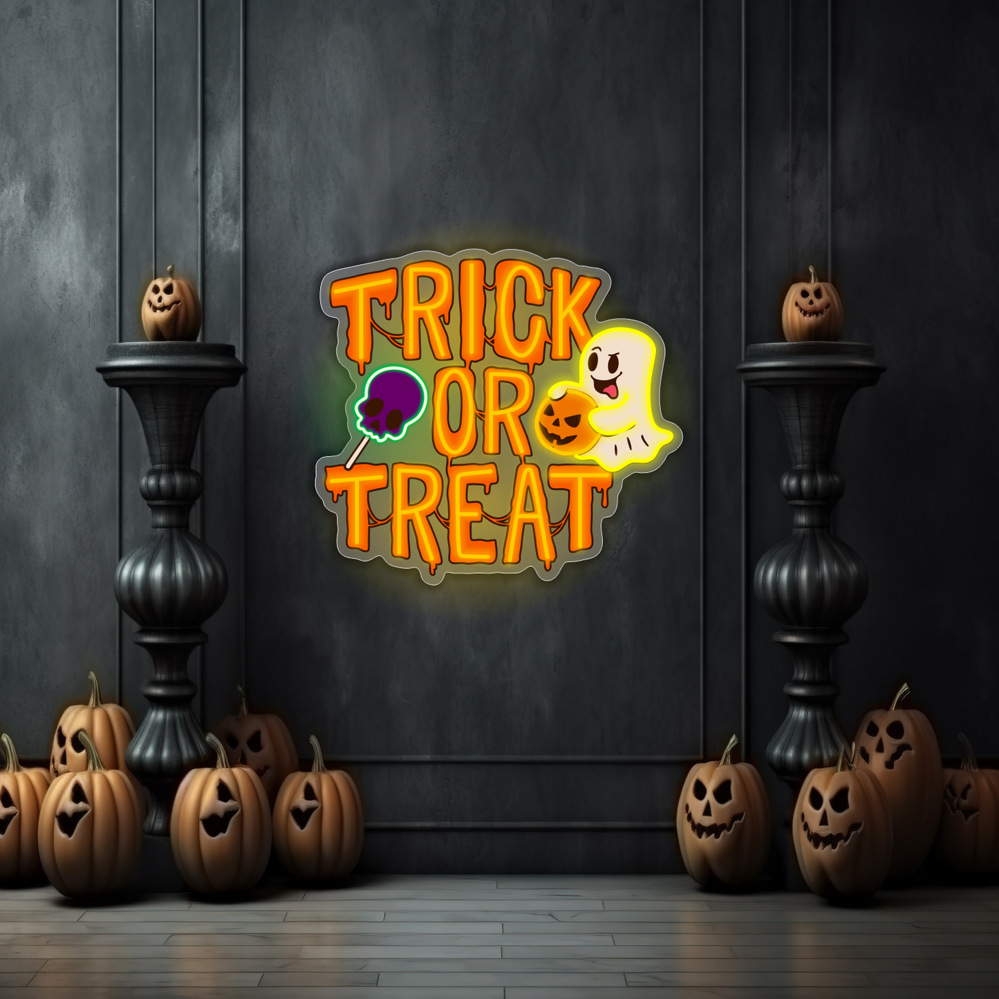 Trick or Treat LED Neon Sign