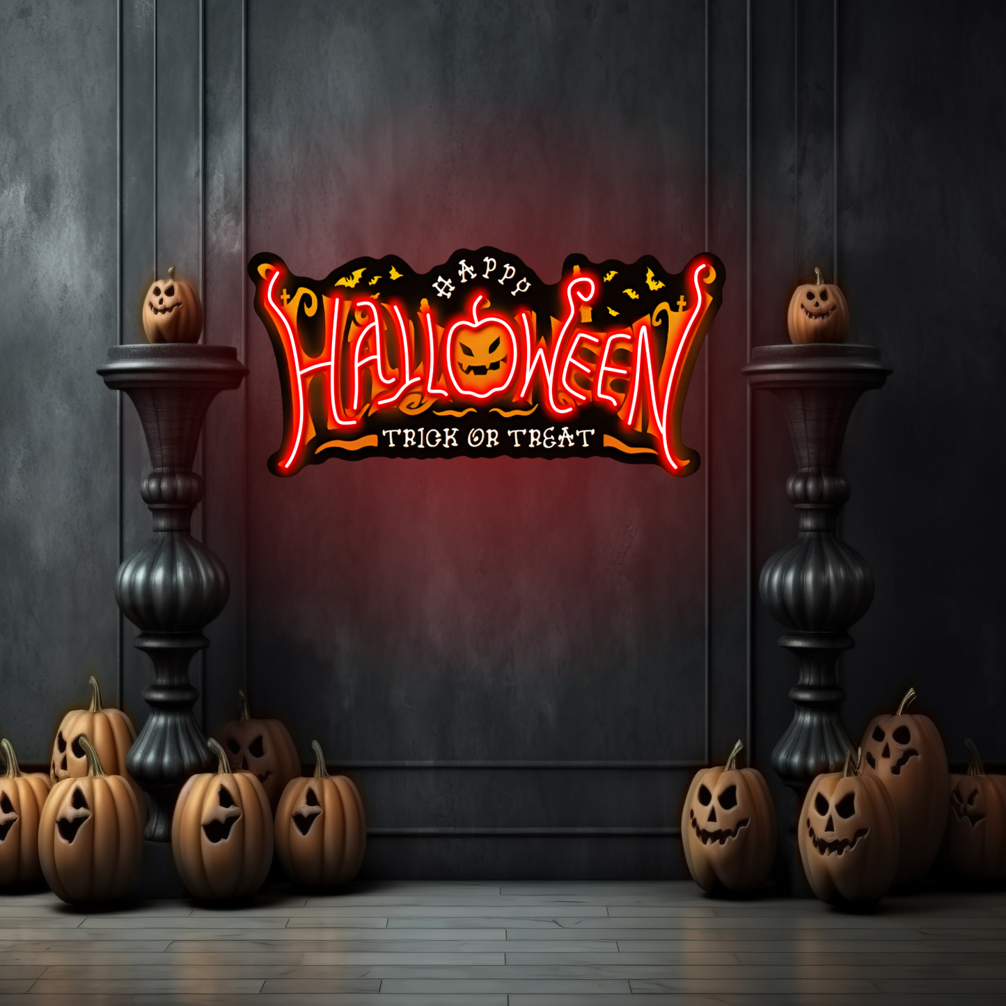 Happy Halloween LED Neon Sign