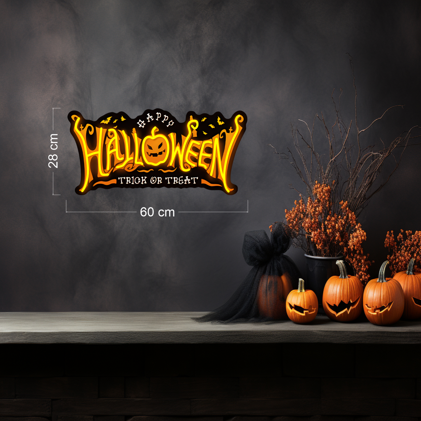 Happy Halloween LED Neon Sign