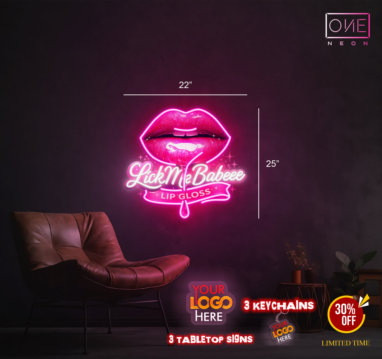 Lick Me Babeee| LED Neon Sign