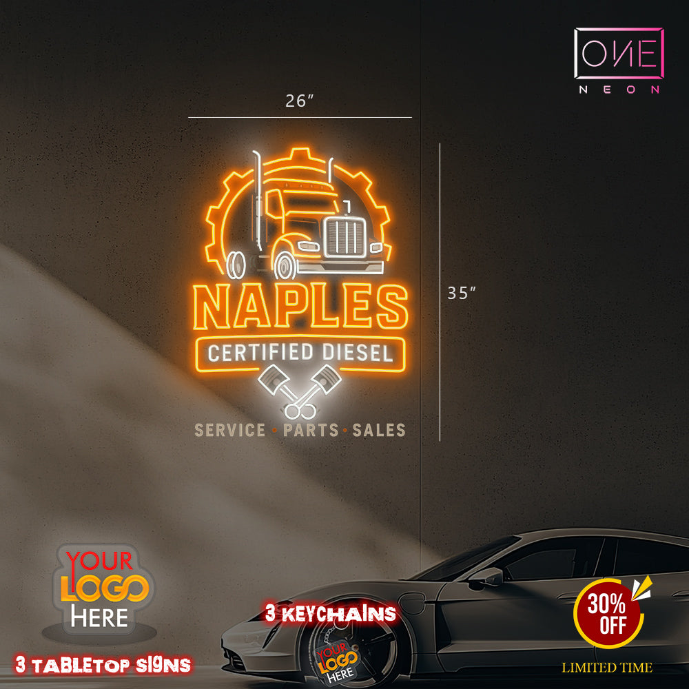 NAPLES Certified Diesel | Led Neon Sign
