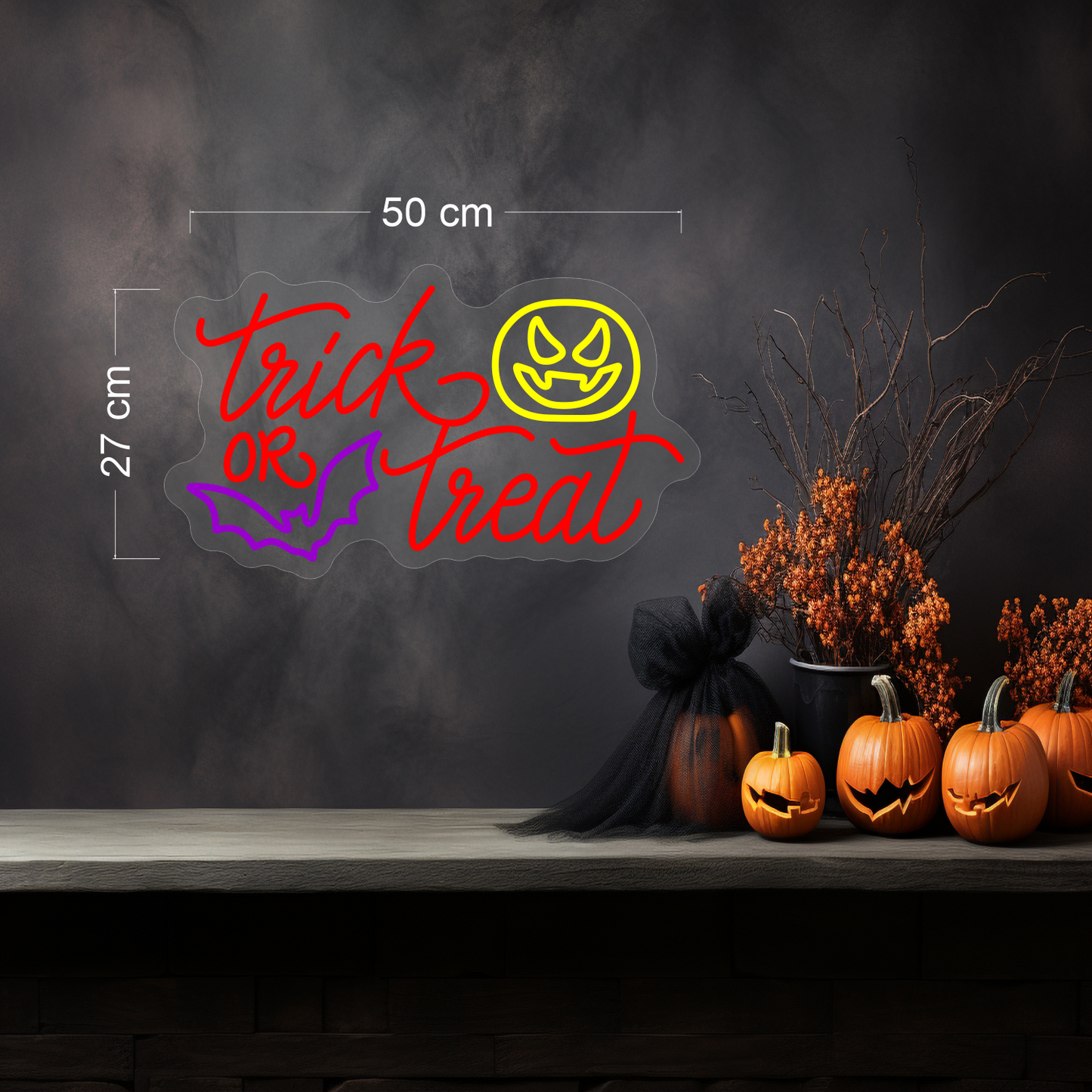Trick or Treat LED Neon Sign