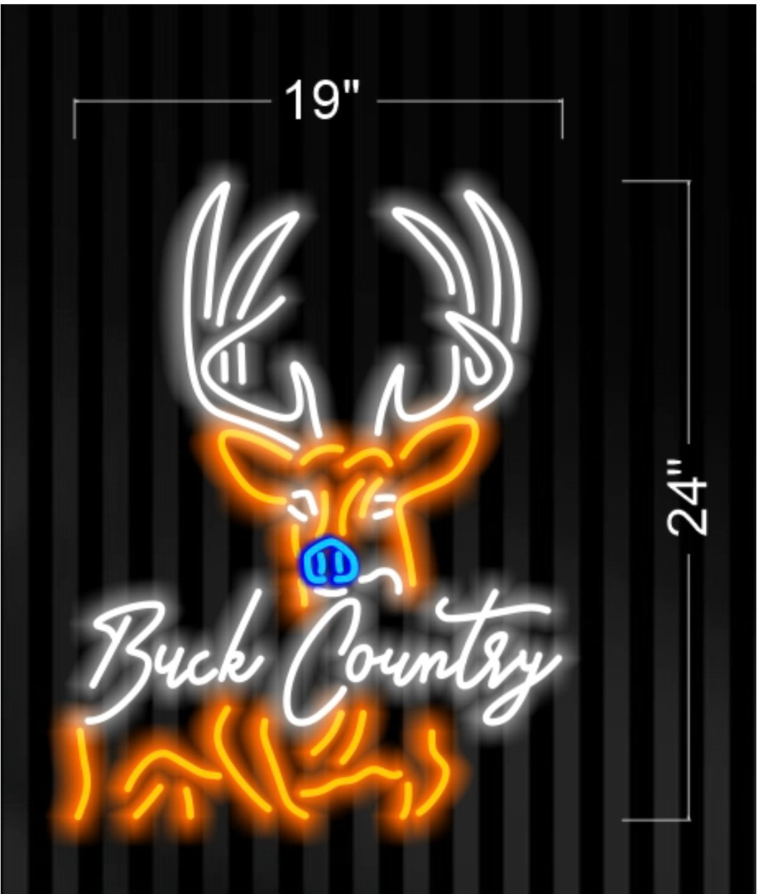 Ohio State And Buck country | LED Neon Sign (2 signs)