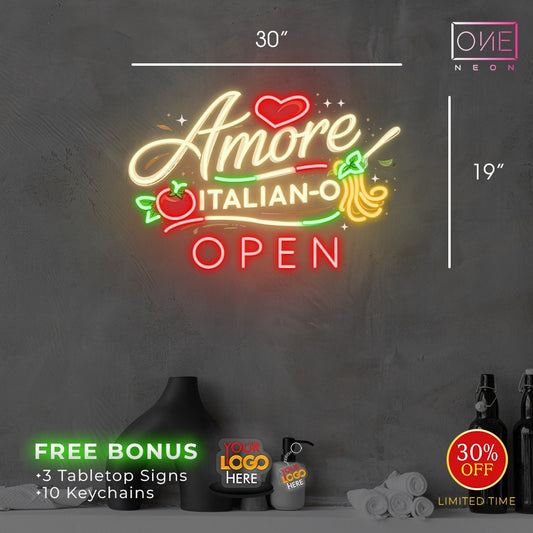 Amore Italian-O | Led Neon Sign