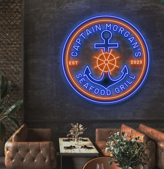 Captain Morgan's Seafood Grill | Led Neon Sign