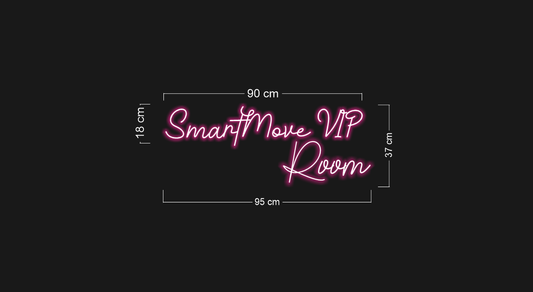 SMART MOVE VIP ROOM | LED Neon Sign