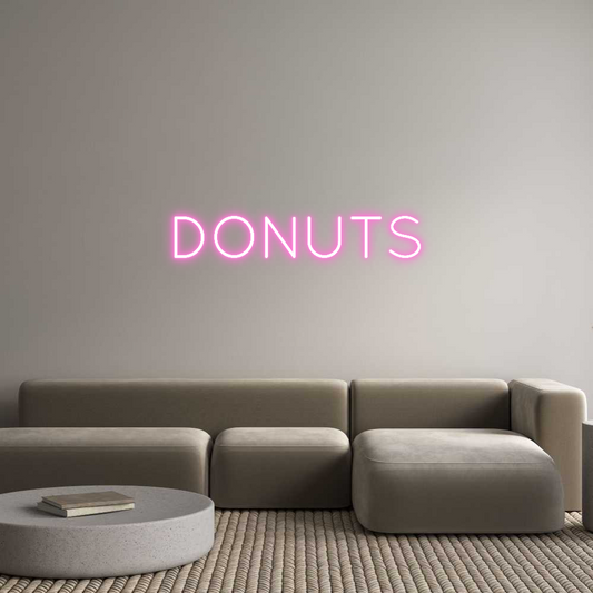 Custom Neon: DONUTS