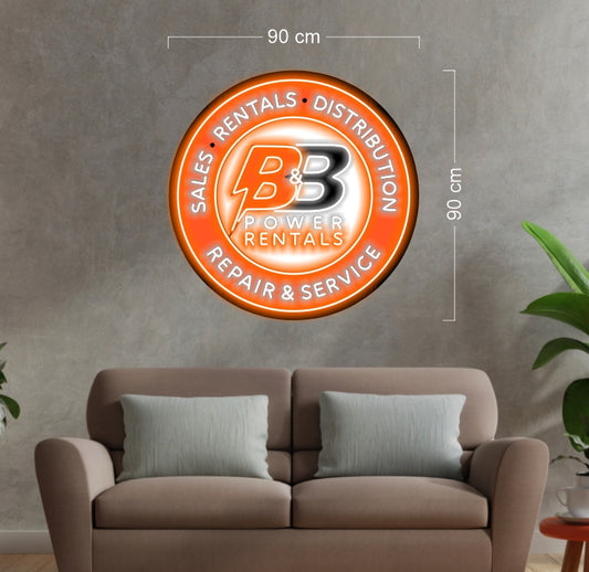 B&B Power Rental | LED Neon Sign (2 signs)