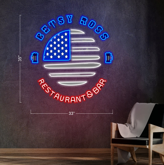 BETSY ROSS RESTAURANT & BAR | LED Neon Sign