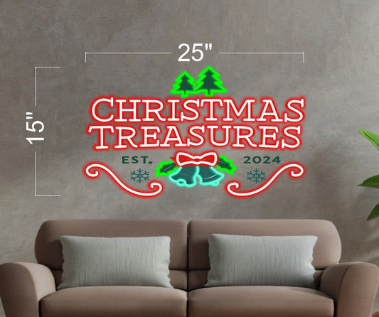 CHRISTMAS TREASURES | LED Neon Sign (2 signs)