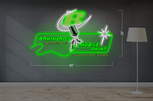 BRAINERD'S MOBILE PAINT | LED Neon Sign