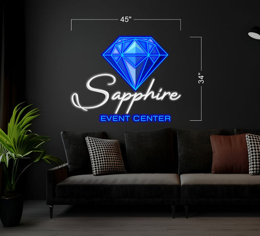 SAPPHIRE EVENT CENTER | LED Neon Sign