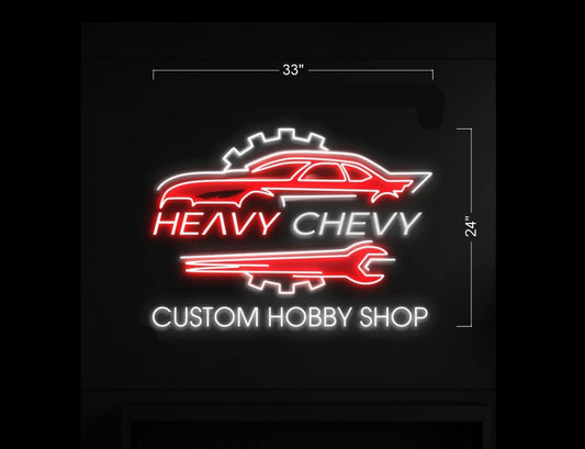 HEAVY CHEVY | LED Neon Sign
