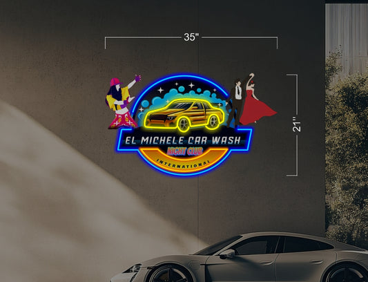 EL MICHELE CAR WASH | Led Neon Sign