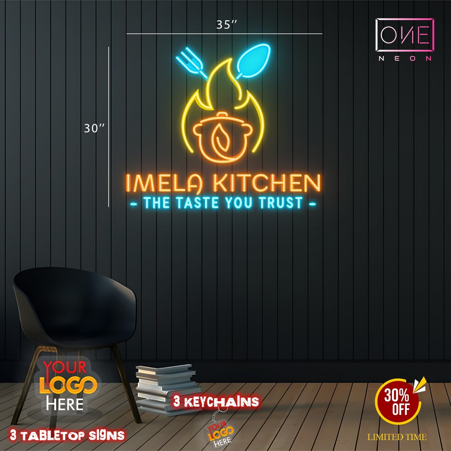 IMELA KITCHEN | Led Neon Sign (outdoor)