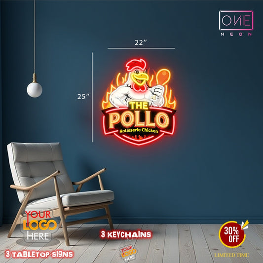 The Pollo Rotisserie Chicken | Led Neon Sign