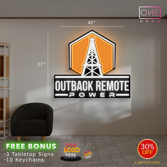 OUTBACK REMOTE POWER | Led Neon Sign