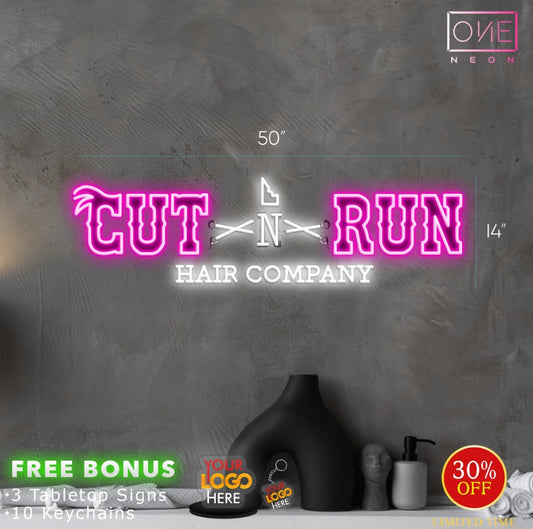 CUT RUN HAIR COMPANY | Led Neon Sign