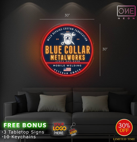 BLUE COLLAR | LED Neon Sign