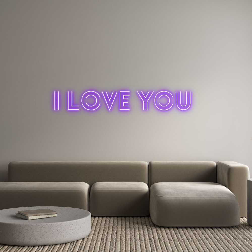 Custom Neon: i love you