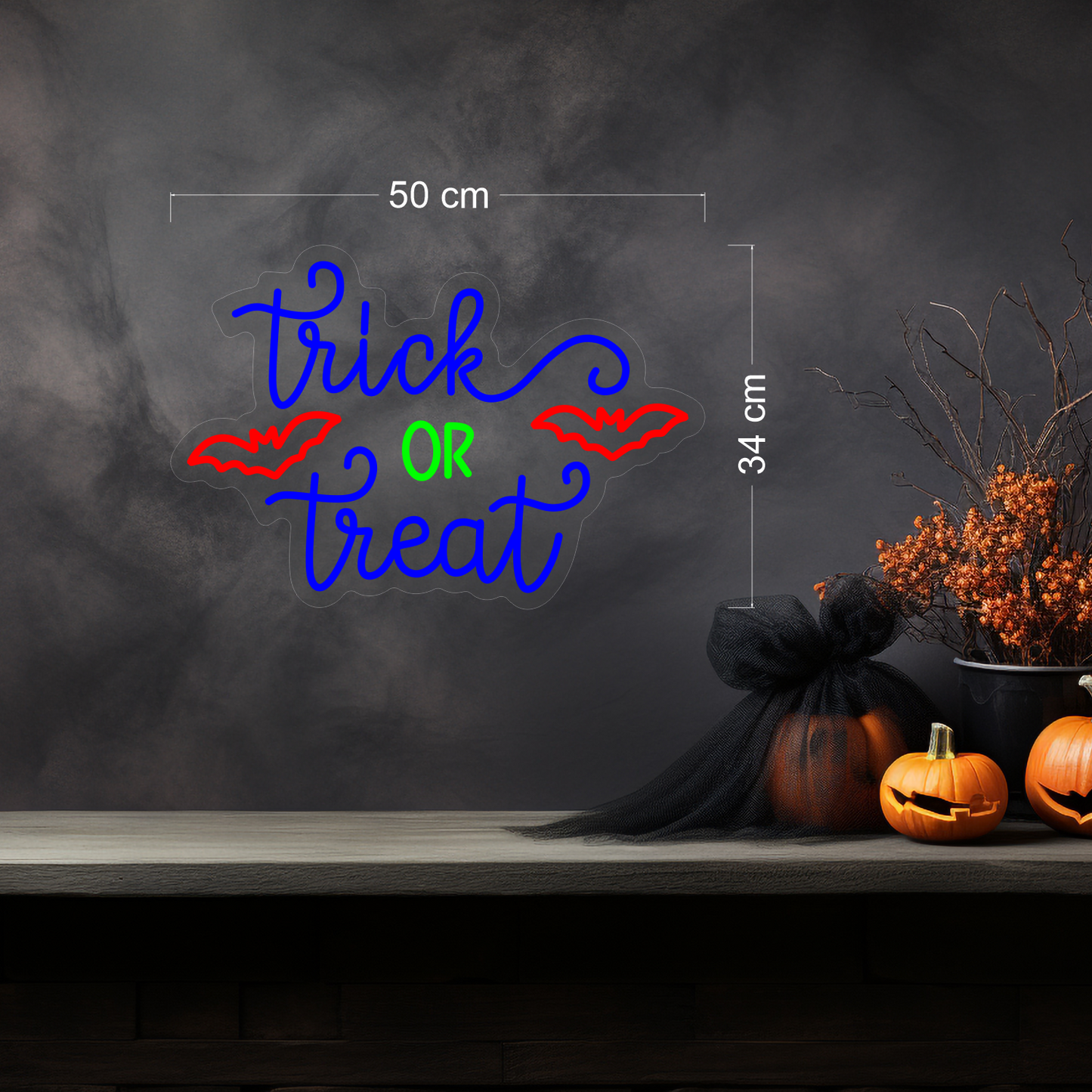 Trick Or Treat LED Neon Sign
