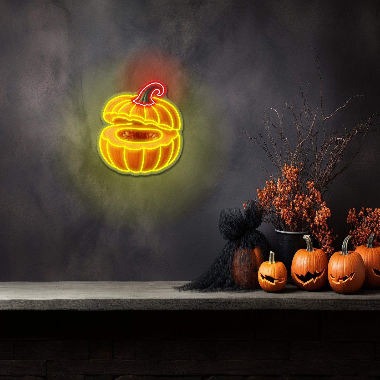 Pumpkin Halloween LED Neon Sign