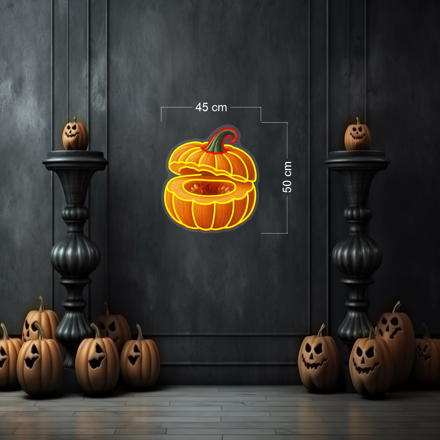 Pumpkin Halloween LED Neon Sign