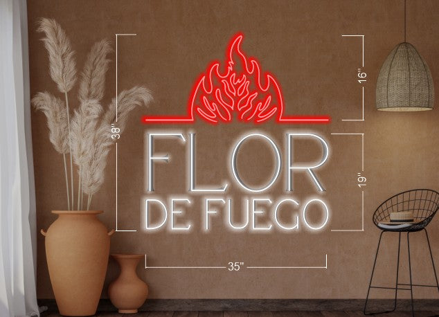 Flor De Fuego  | LED Neon Sign