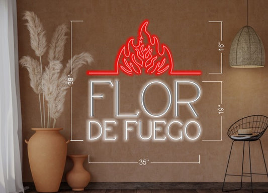 Flor De Fuego  | LED Neon Sign