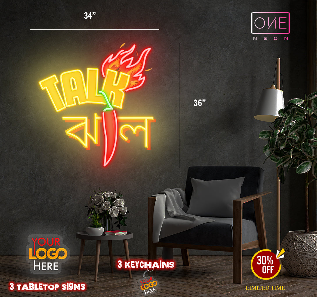 TALK| Led Neon Sign (Outdoor uses)