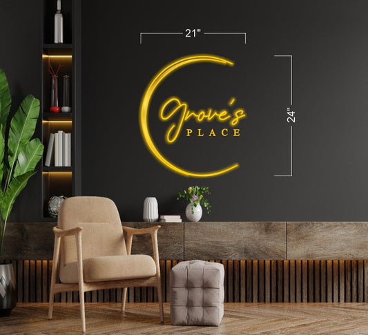 GROVE'S PLACE - Led Neon Sign
