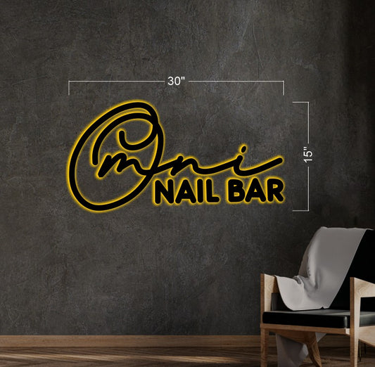 OMNI NAIL BAR | ACRYLIC BACKLIT Sign
