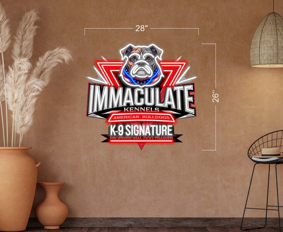 IMMACULATE | LED Neon Sign