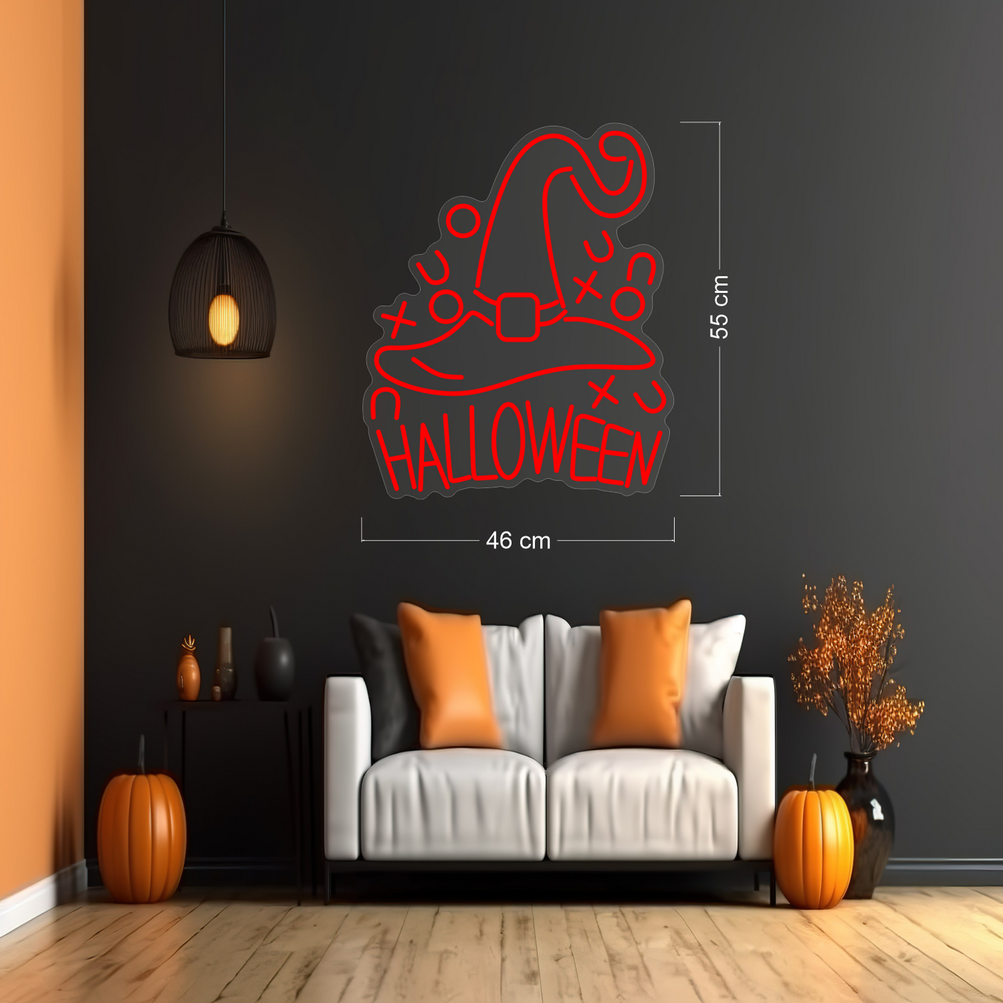 Witch Hat Halloween LED Neon Sign