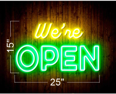 SMASH BURGERS & DELI MART & open sign| Led Neon Sign ( 2signs)