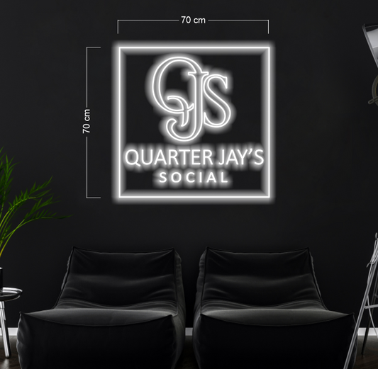 QUARTER JAY'S SOCIAL | LED Neon Sign